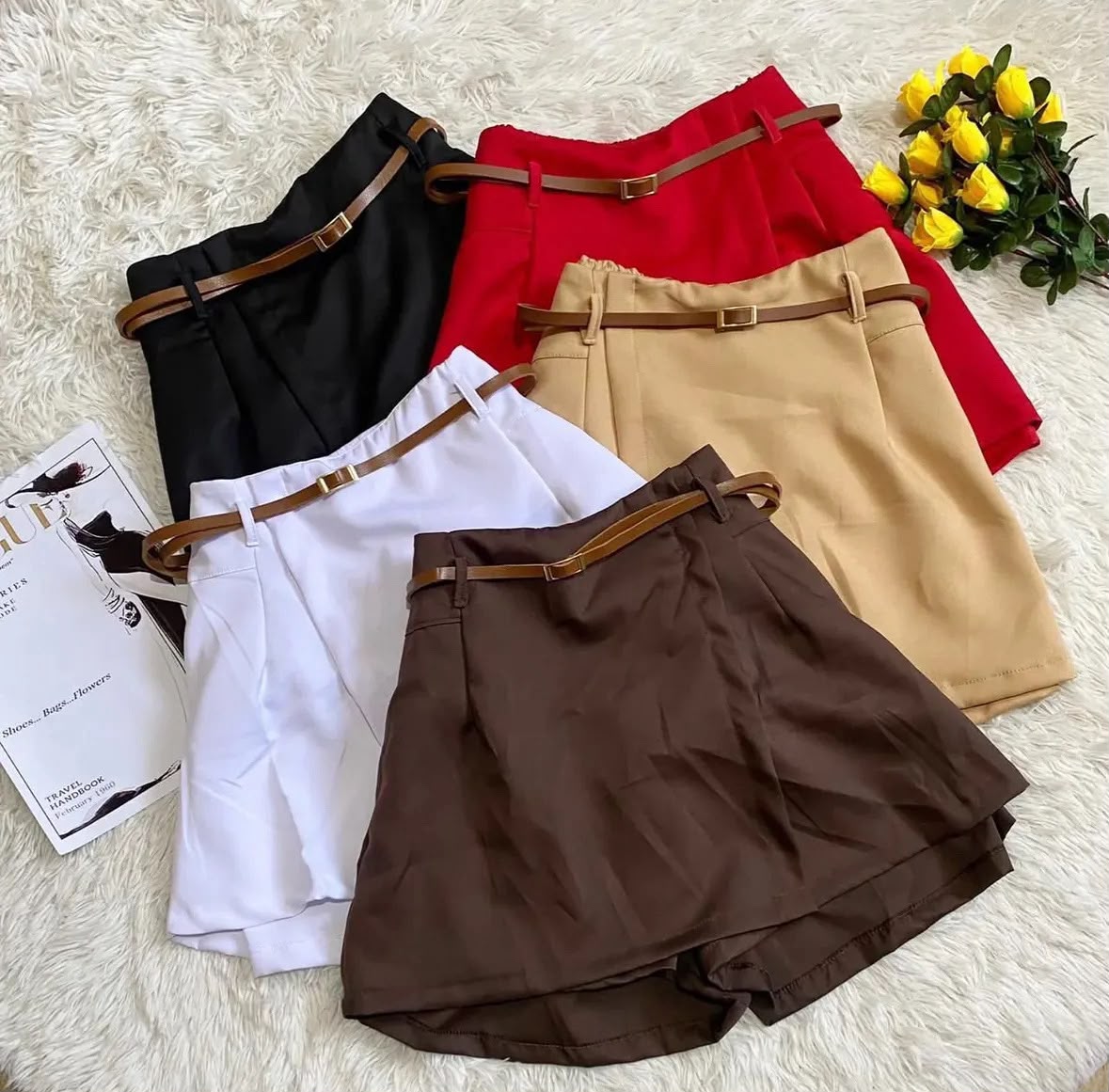 Shorts alfaiataria com cinto